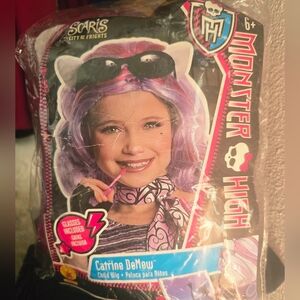 Monster High Catrine DeMew Purple Wig with Glasses